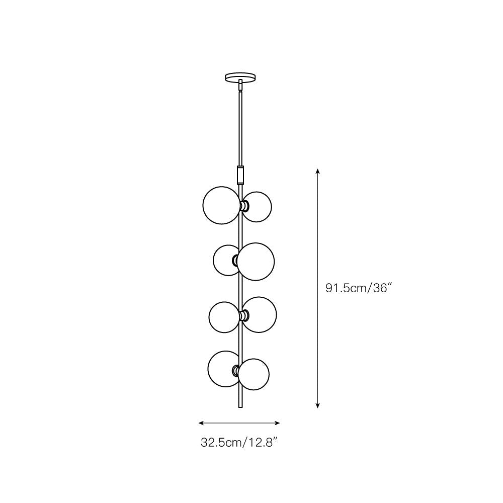 Zelirila Modern Premium Art Rail Glass Pendant Lamp - Letslighting