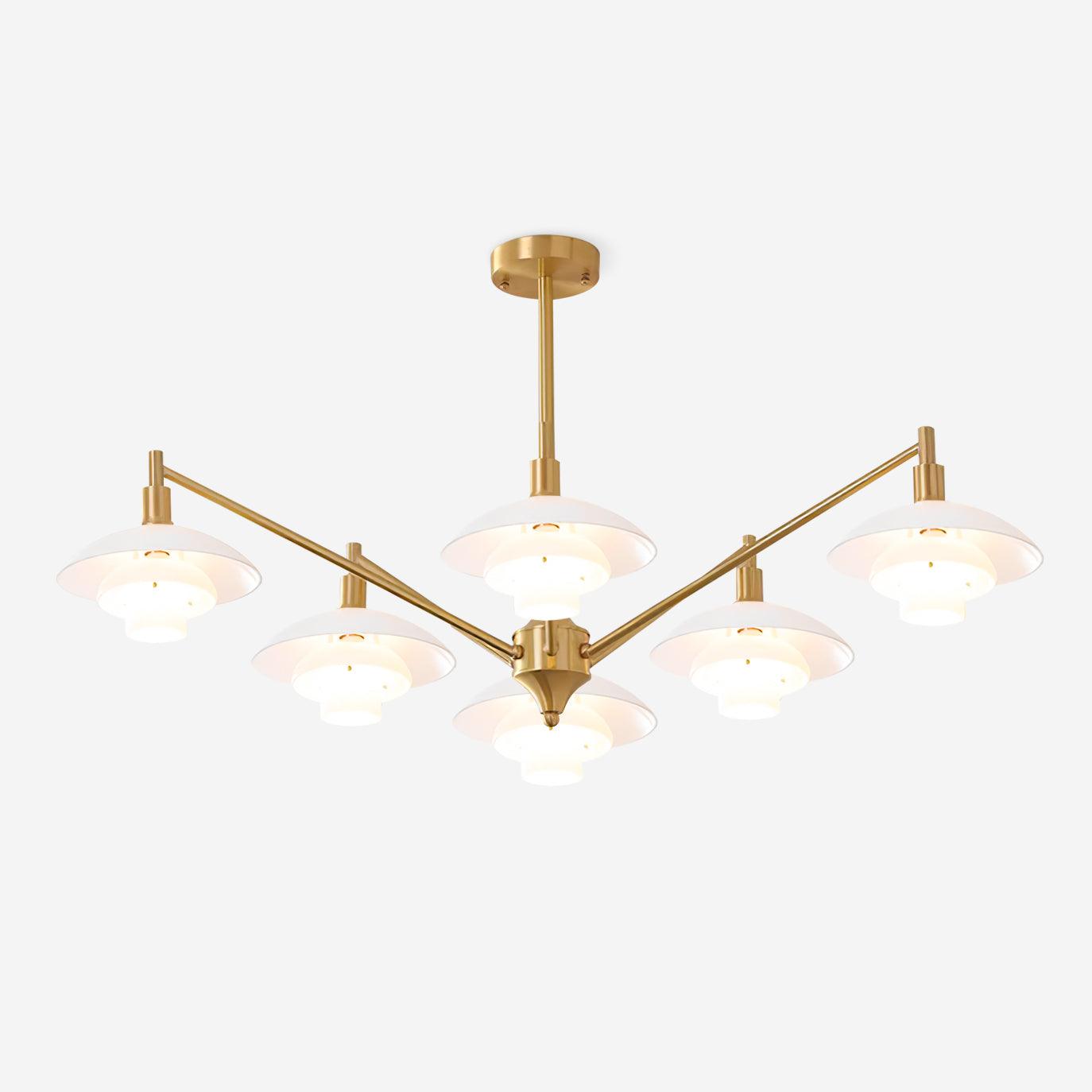 Alora Chandelier Copper Nordic Layers - Letslighting
