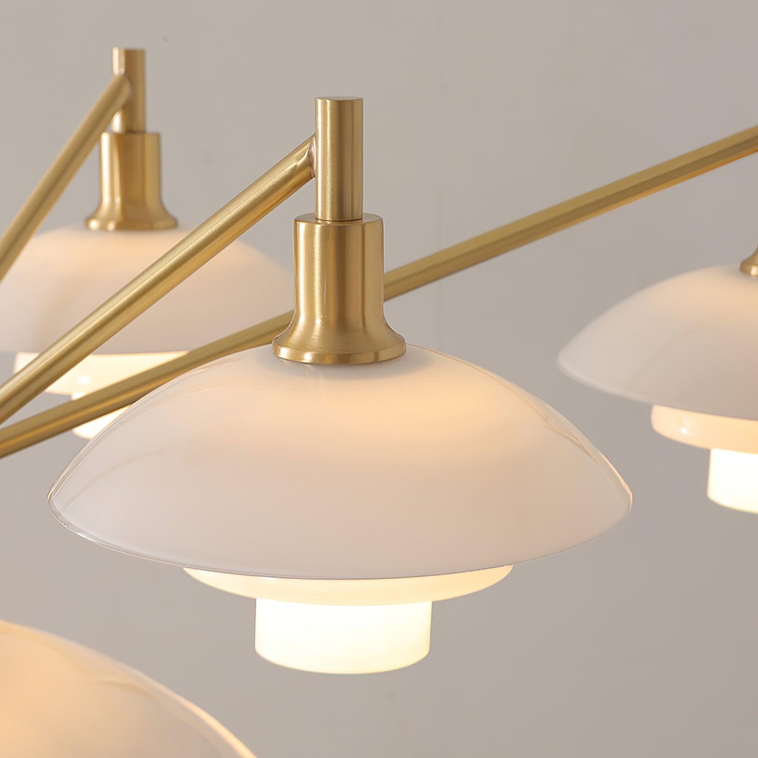 Alora Chandelier Copper Nordic Layers - Letslighting