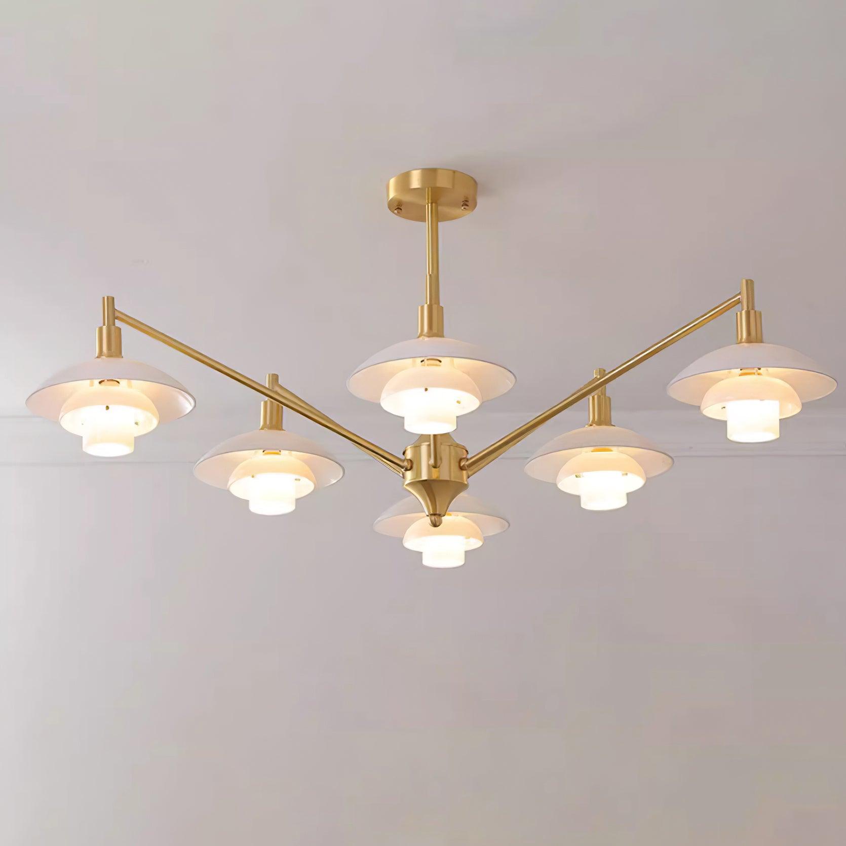 Alora Chandelier Copper Nordic Layers - Letslighting
