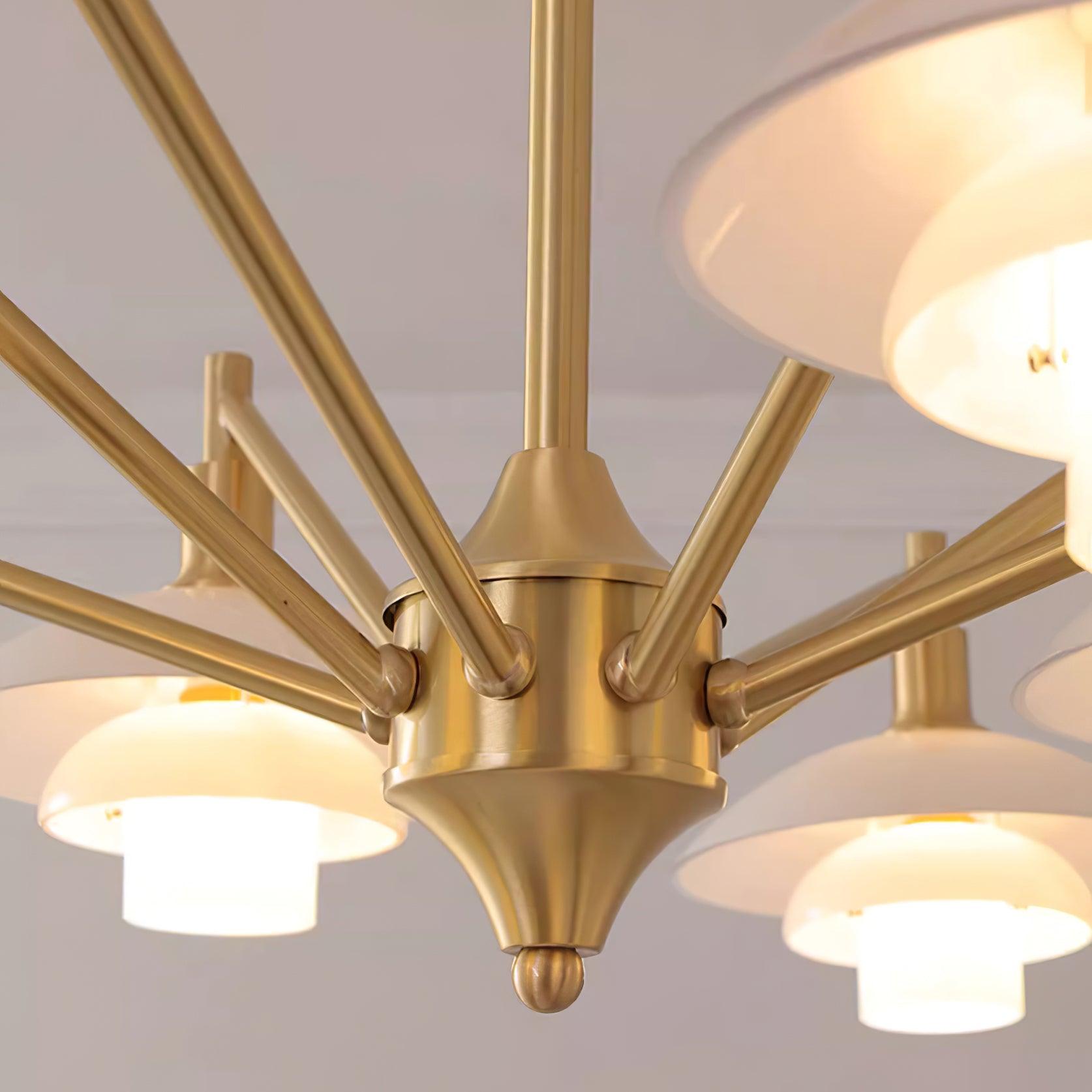 Alora Chandelier Copper Nordic Layers - Letslighting