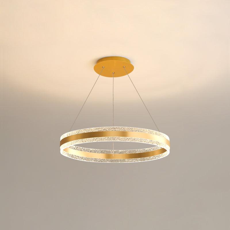 Lustra Pendant Lamp Modern LED Circle Rings - Letslighting