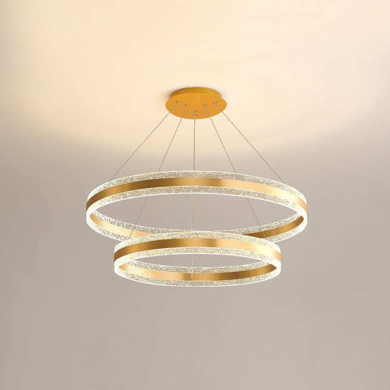 Lustra Pendant Lamp Modern LED Circle Rings - Letslighting