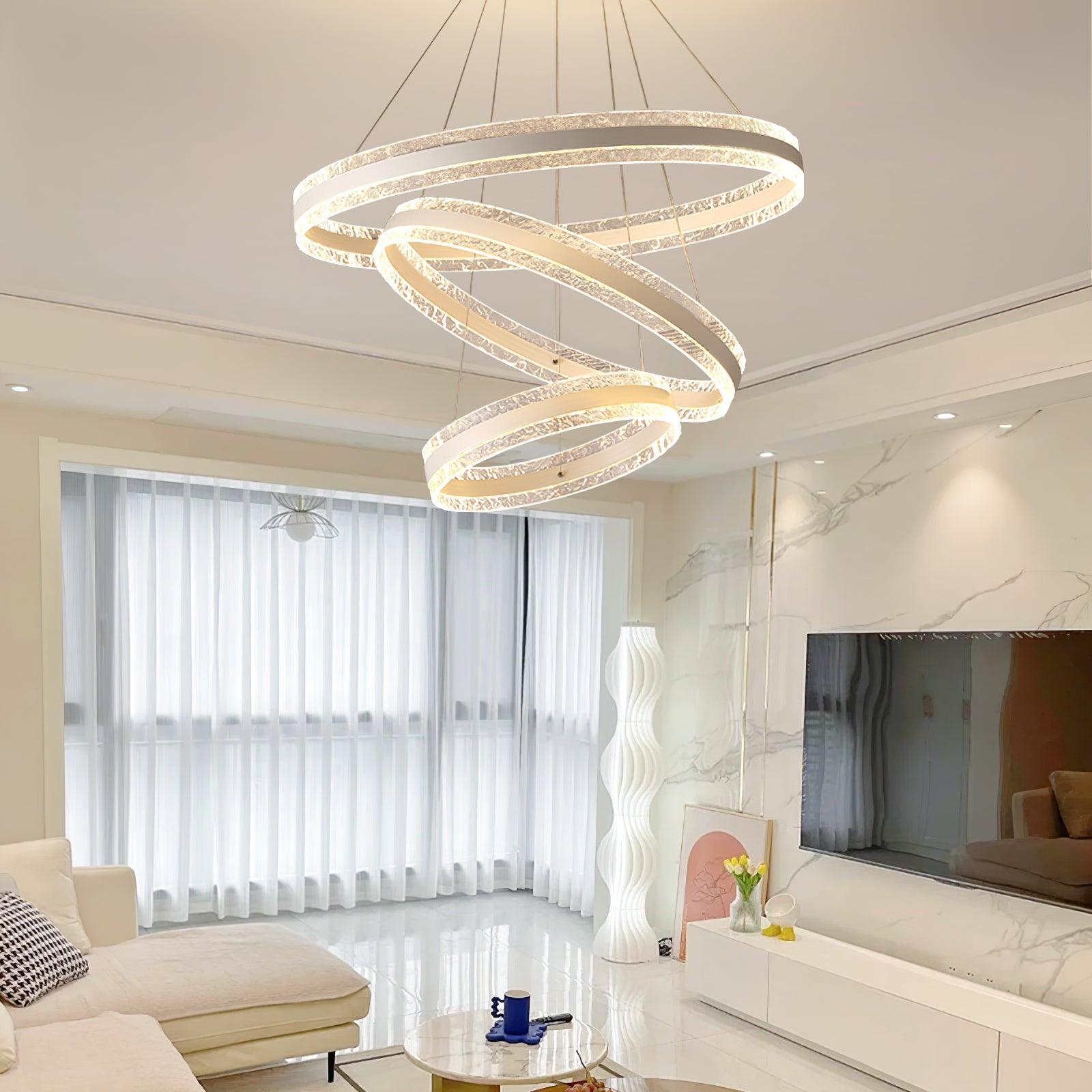 Lustra Pendant Lamp Modern LED Circle Rings - Letslighting