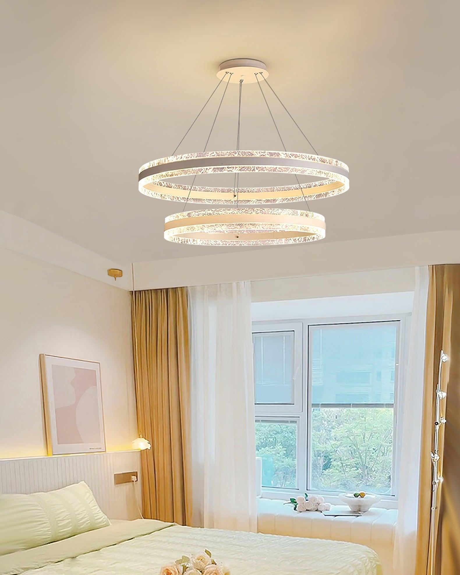 Lustra Pendant Lamp Modern LED Circle Rings - Letslighting