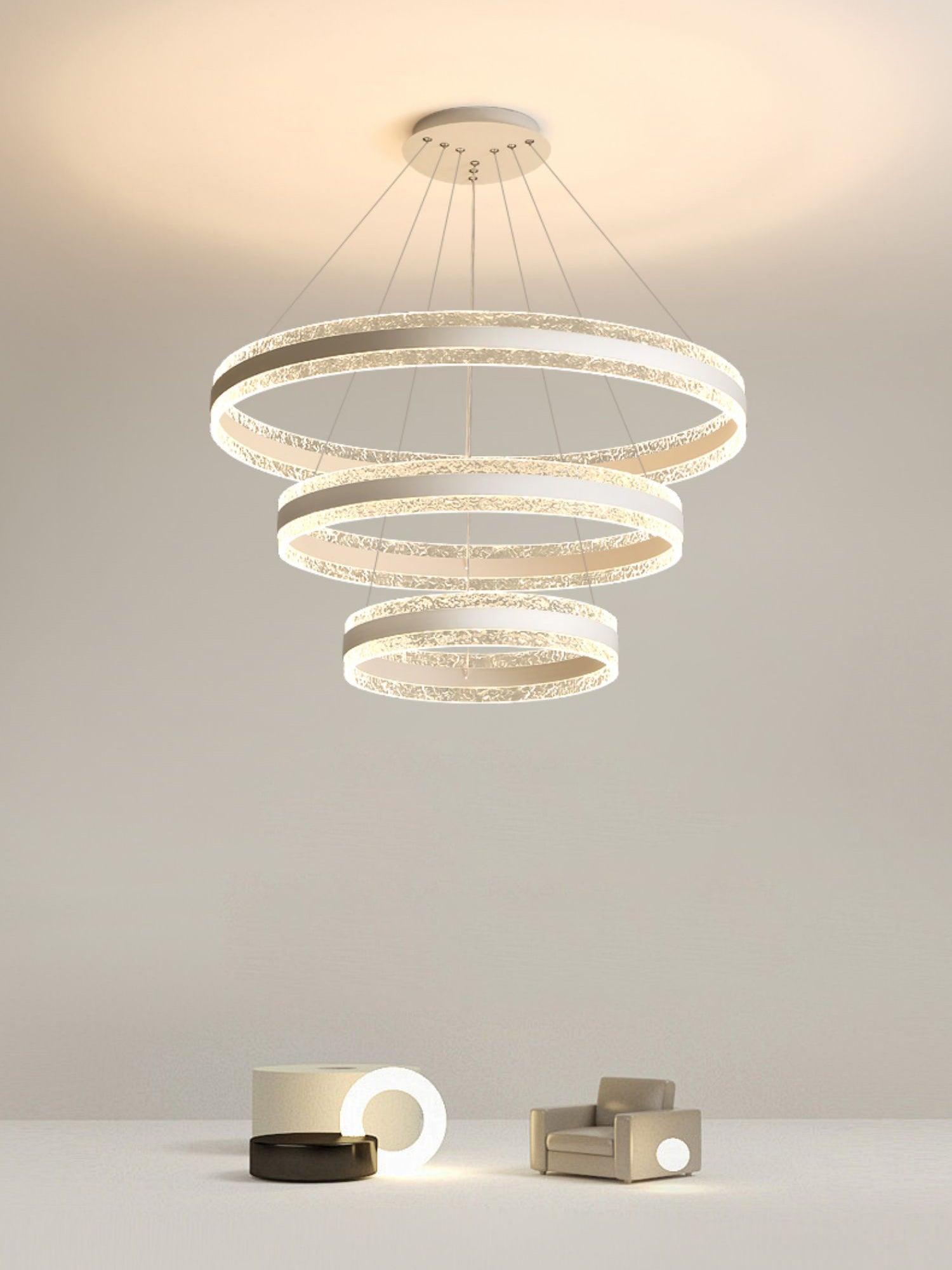 Lustra Pendant Lamp Modern LED Circle Rings - Letslighting