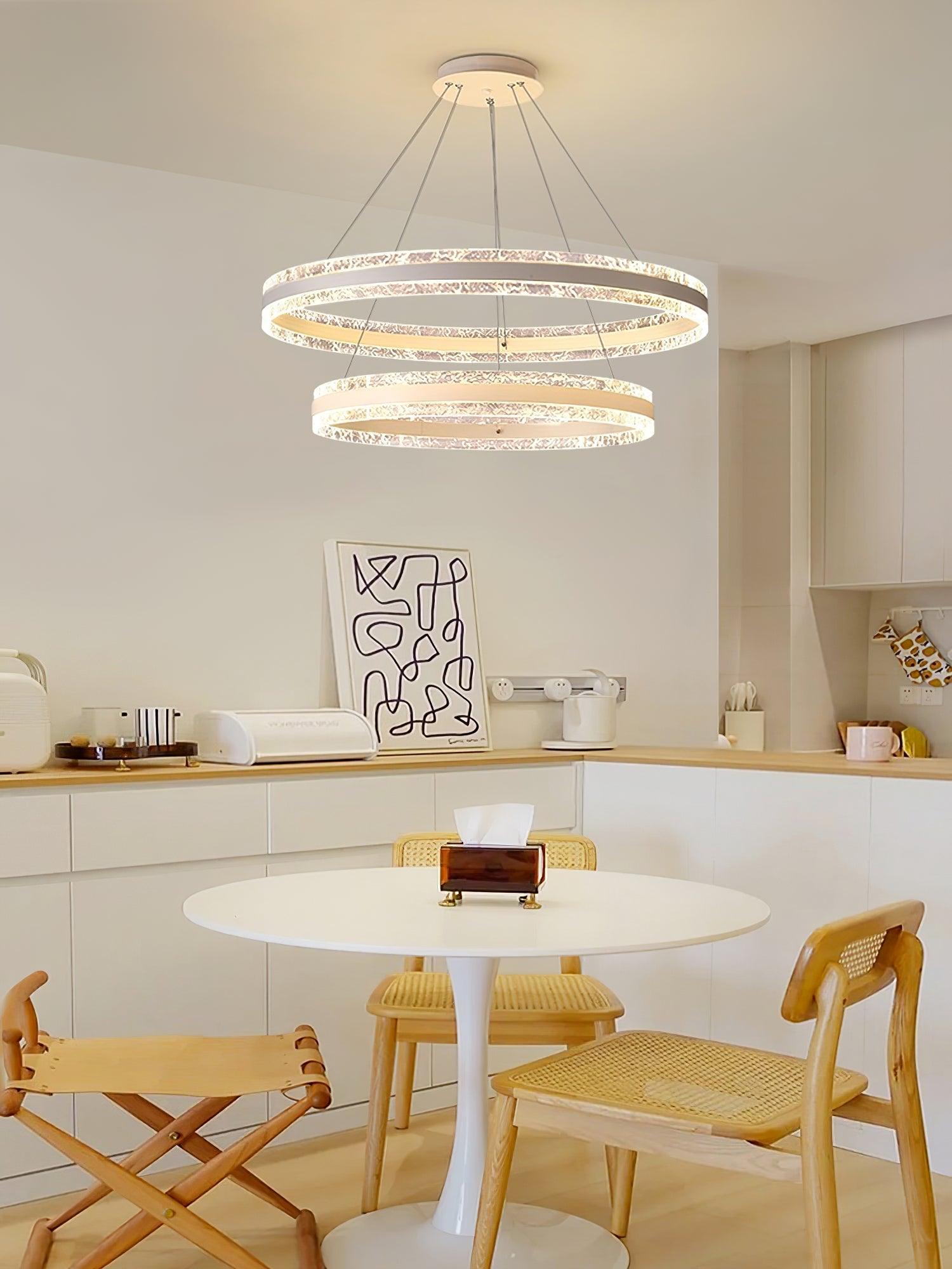 Lustra Pendant Lamp Modern LED Circle Rings - Letslighting