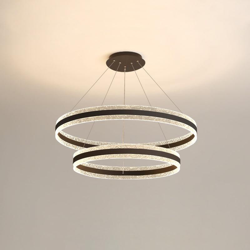 Lustra Pendant Lamp Modern LED Circle Rings - Letslighting