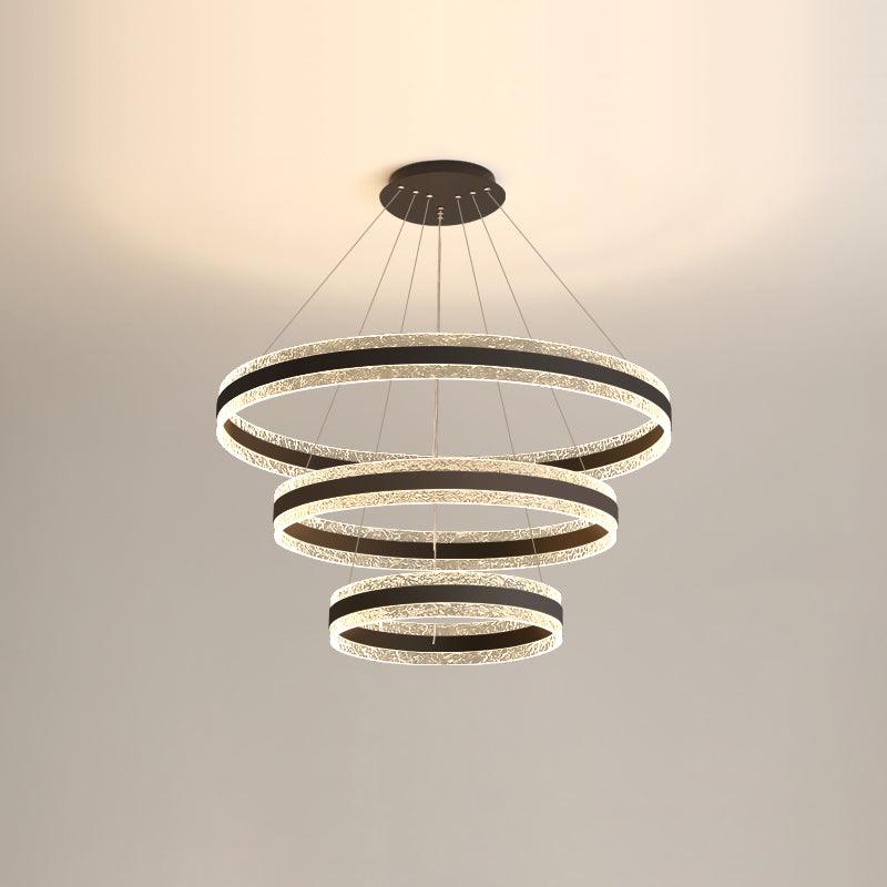Lustra Pendant Lamp Modern LED Circle Rings - Letslighting