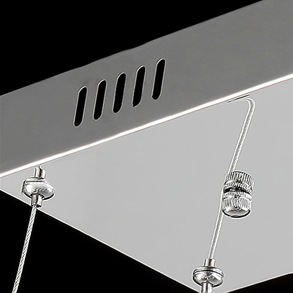 Lustra Chandelier Crystal Double C Modern Silver 2-Ring - Letslighting