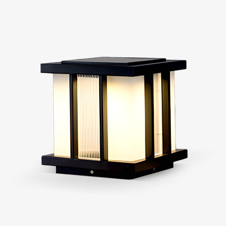 Alraeir Modern Cube Glass Solar Outdoor Light - Letslighting
