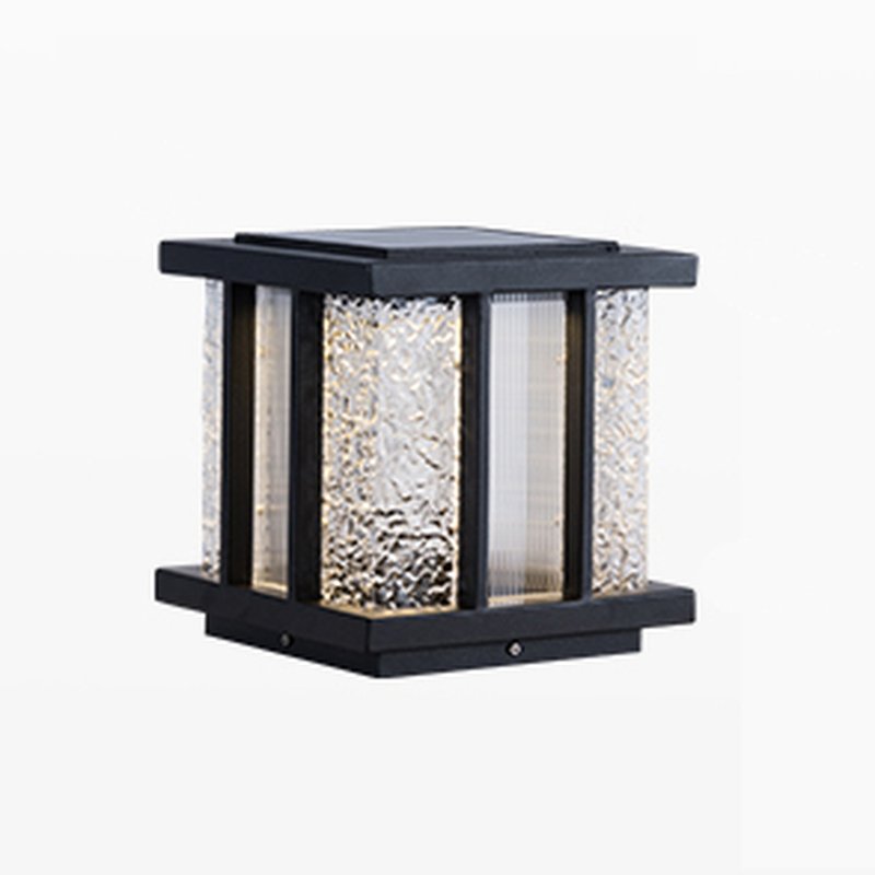 Alraeir Modern Cube Glass Solar Outdoor Light - Letslighting