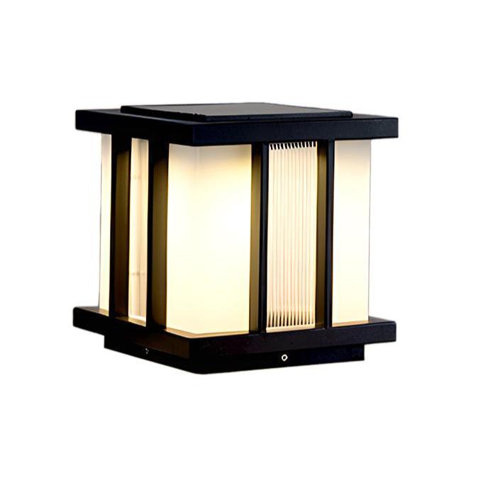 Alraeir Modern Cube Glass Solar Outdoor Light - Letslighting