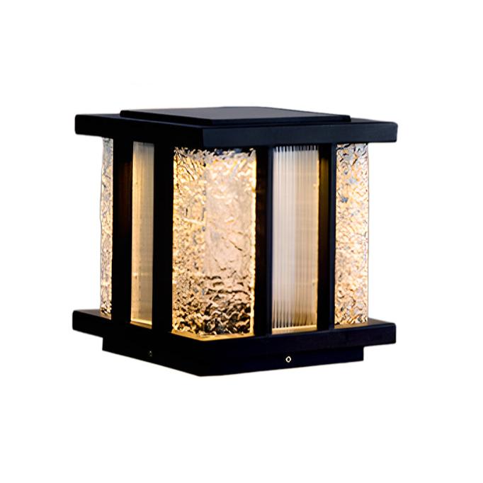 Alraeir Modern Cube Glass Solar Outdoor Light - Letslighting