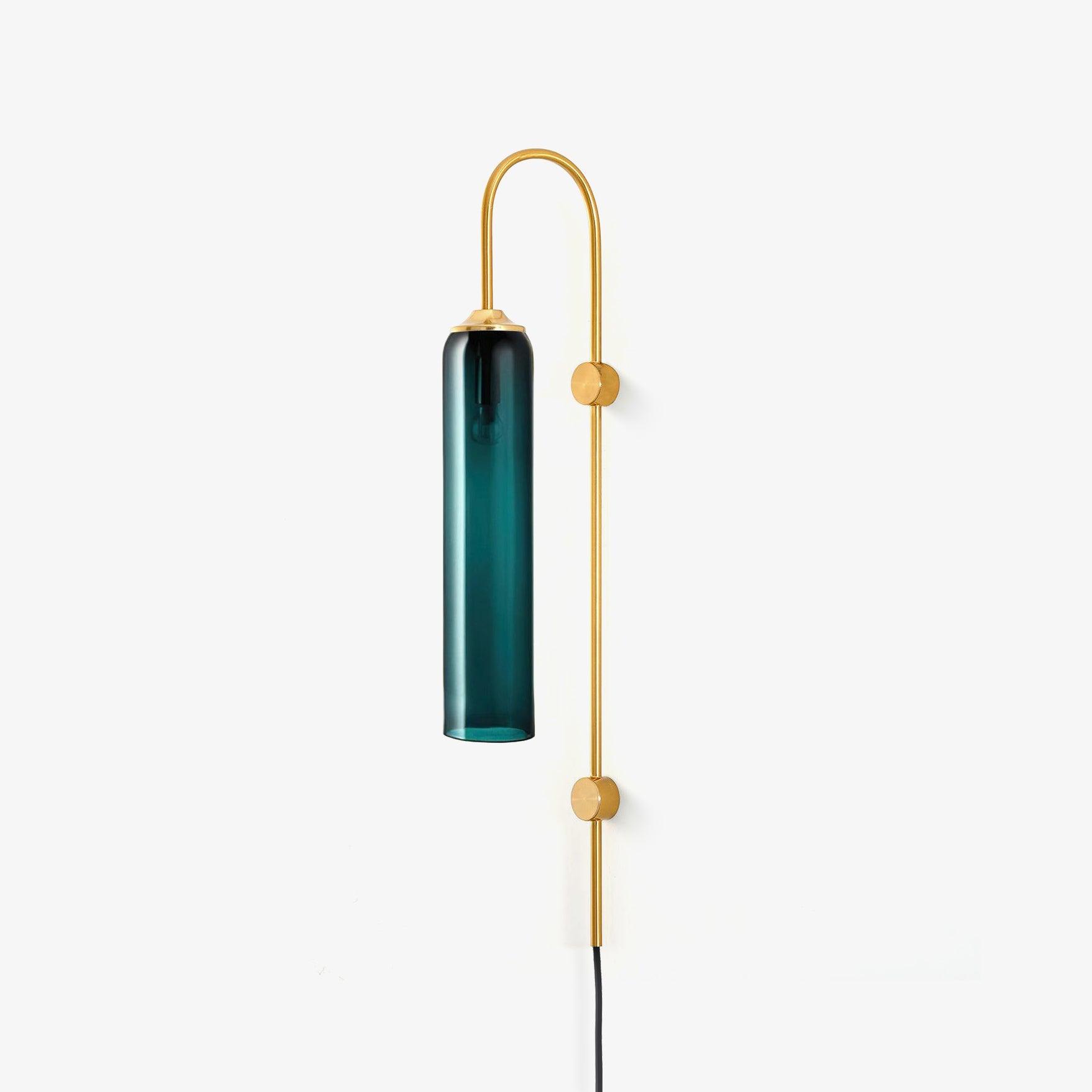 Valentina Modern Glass Plug-In Wall Lamp