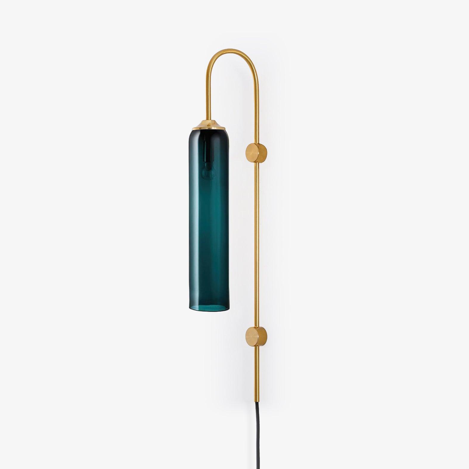 Valentina Modern Glass Plug-In Wall Lamp