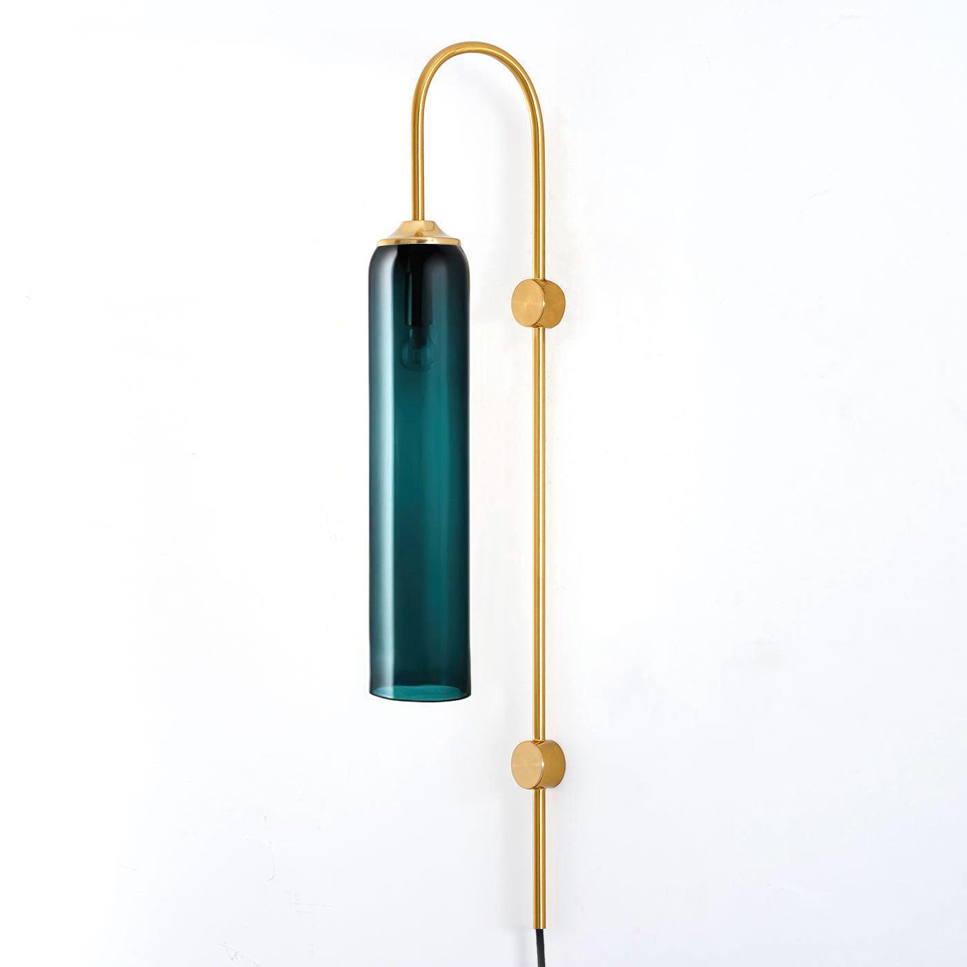 Valentina Modern Glass Plug-In Wall Lamp