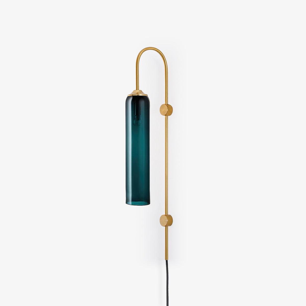 Valentina Modern Glass Plug-In Wall Lamp