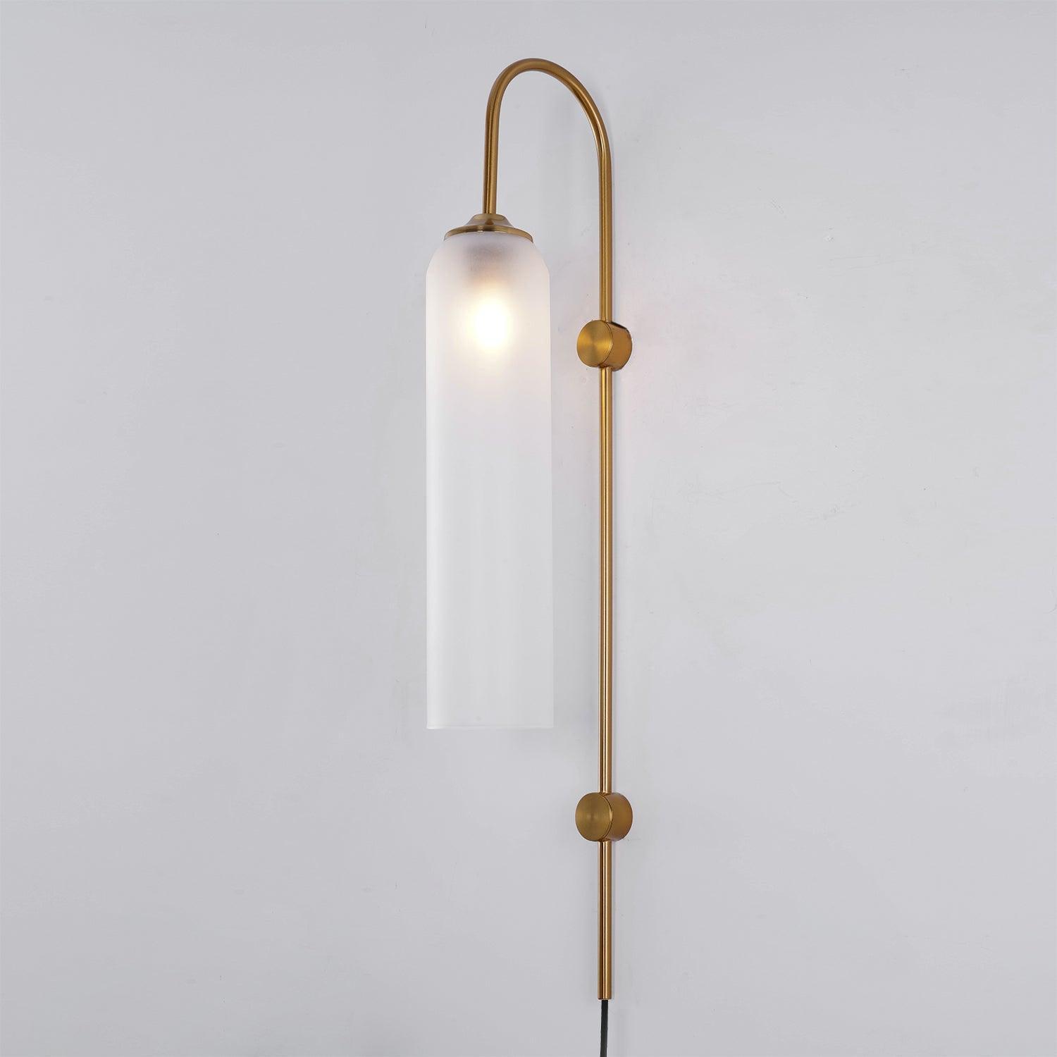 Valentina Modern Glass Plug-In Wall Lamp