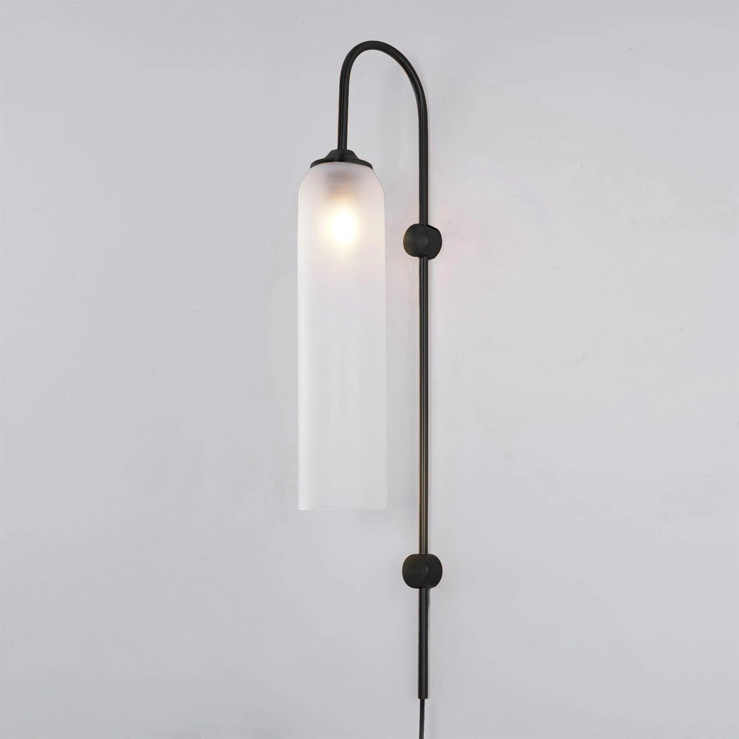 Valentina Modern Glass Plug-In Wall Lamp