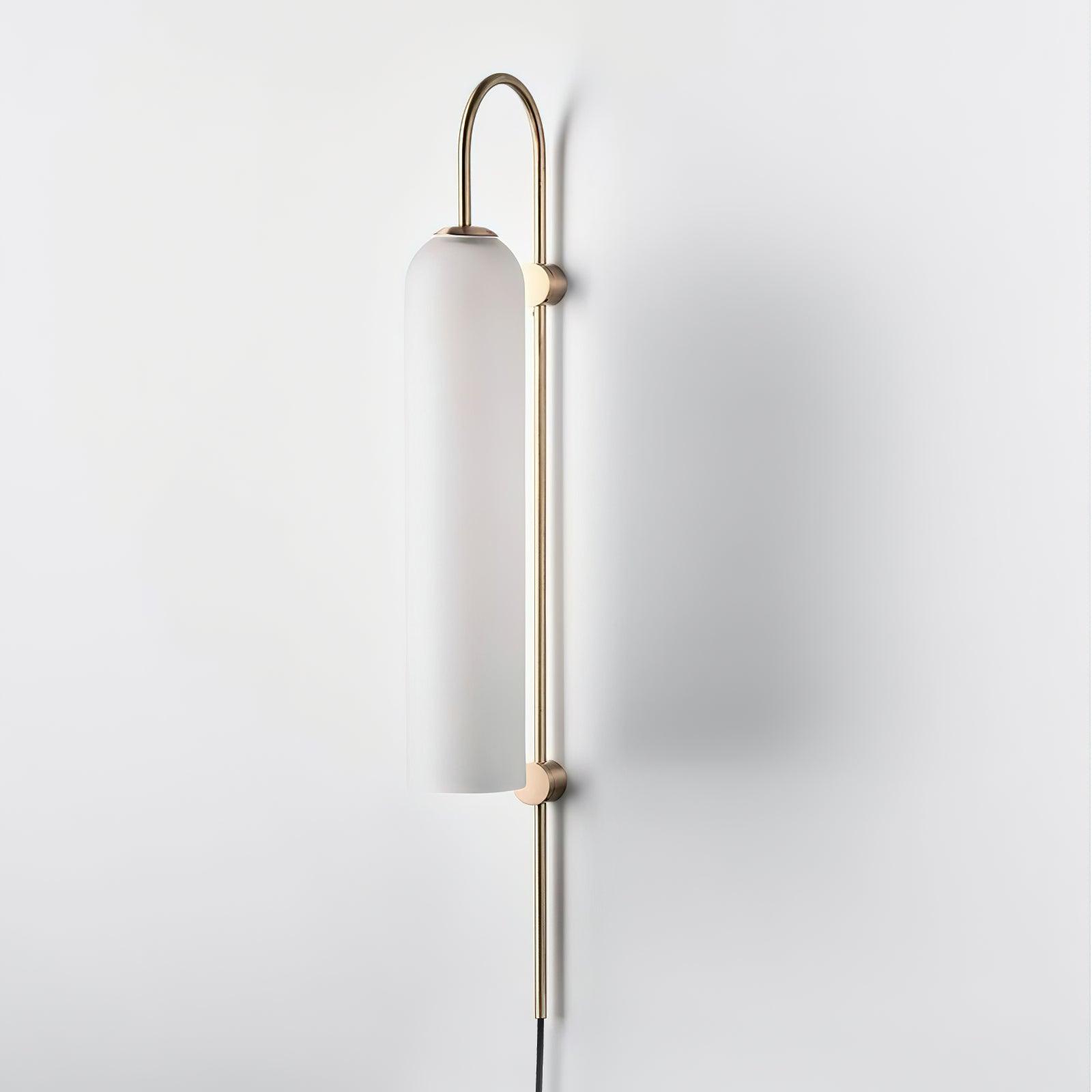 Valentina Modern Glass Plug-In Wall Lamp