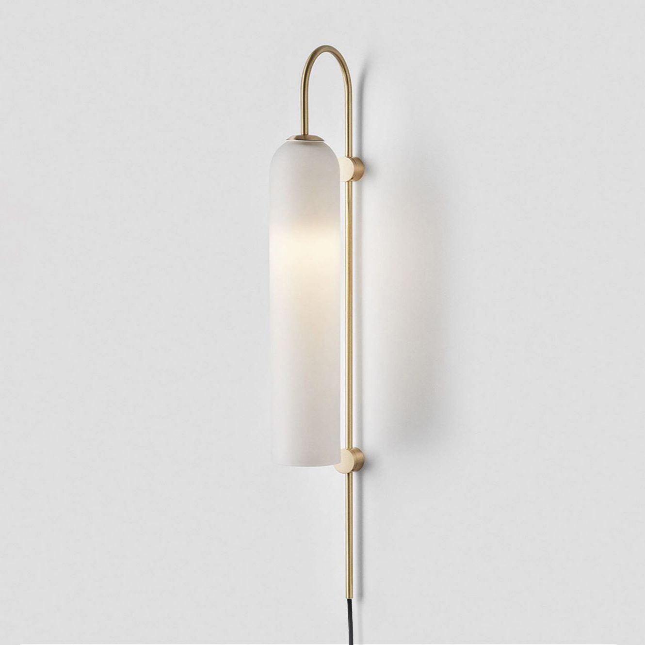 Valentina Modern Glass Plug-In Wall Lamp