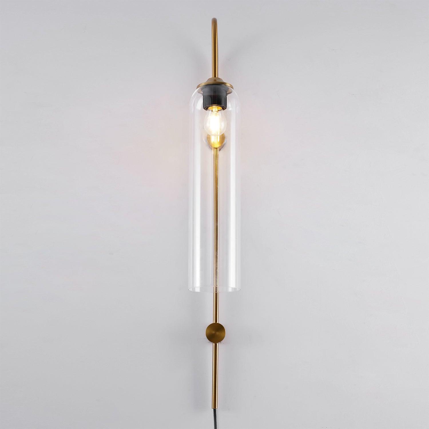 Valentina Modern Glass Plug-In Wall Lamp
