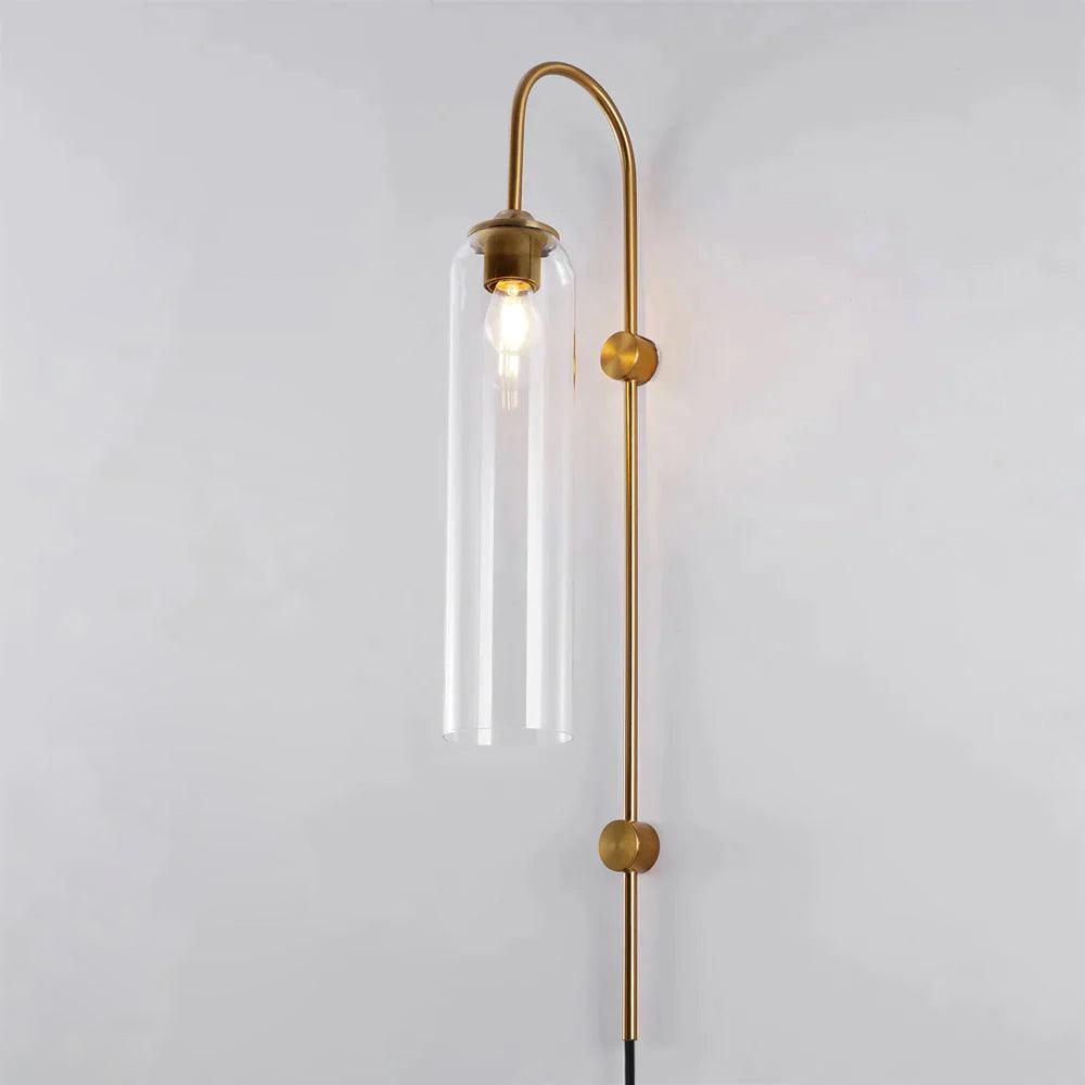 Valentina Modern Glass Plug-In Wall Lamp