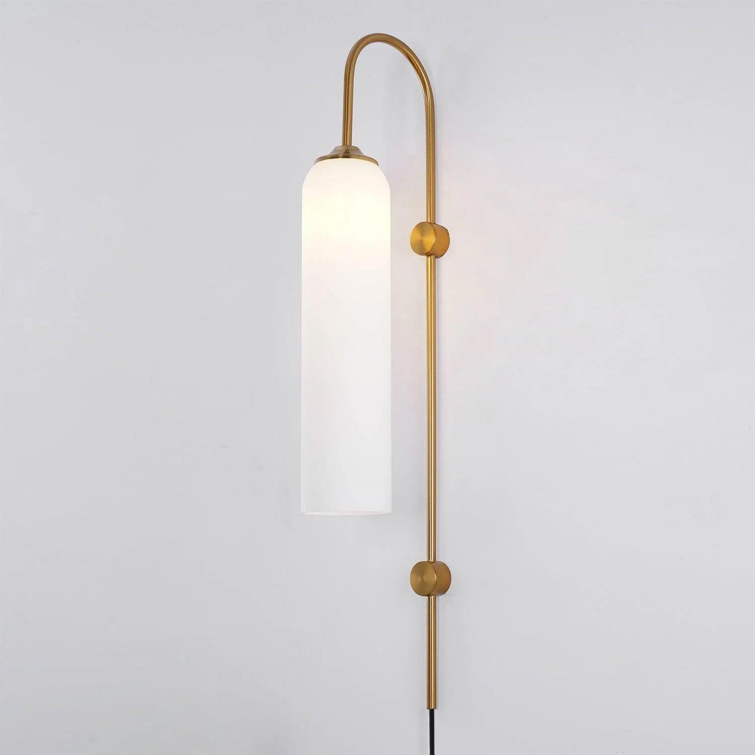 Valentina Modern Glass Plug-In Wall Lamp