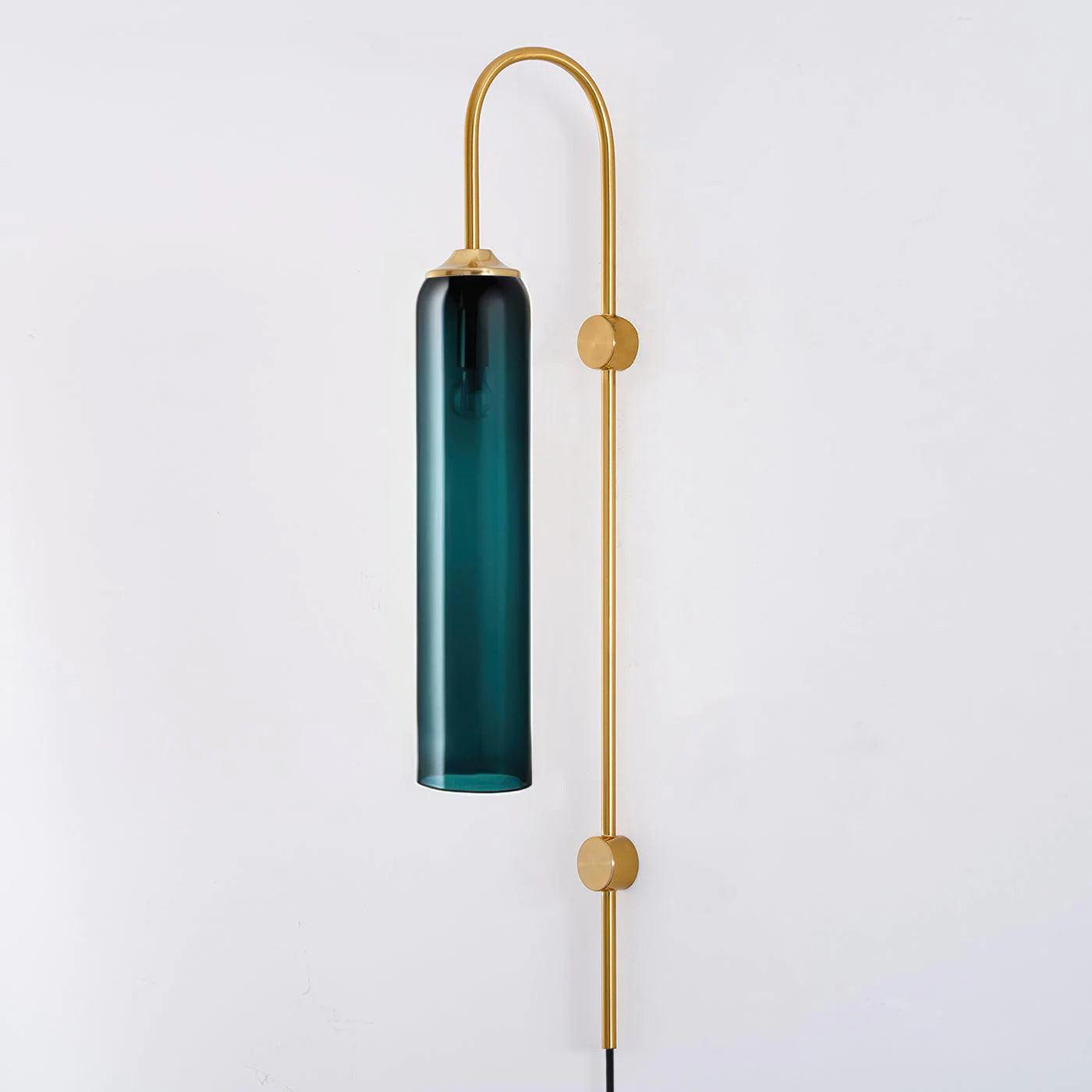 Valentina Modern Glass Plug-In Wall Lamp