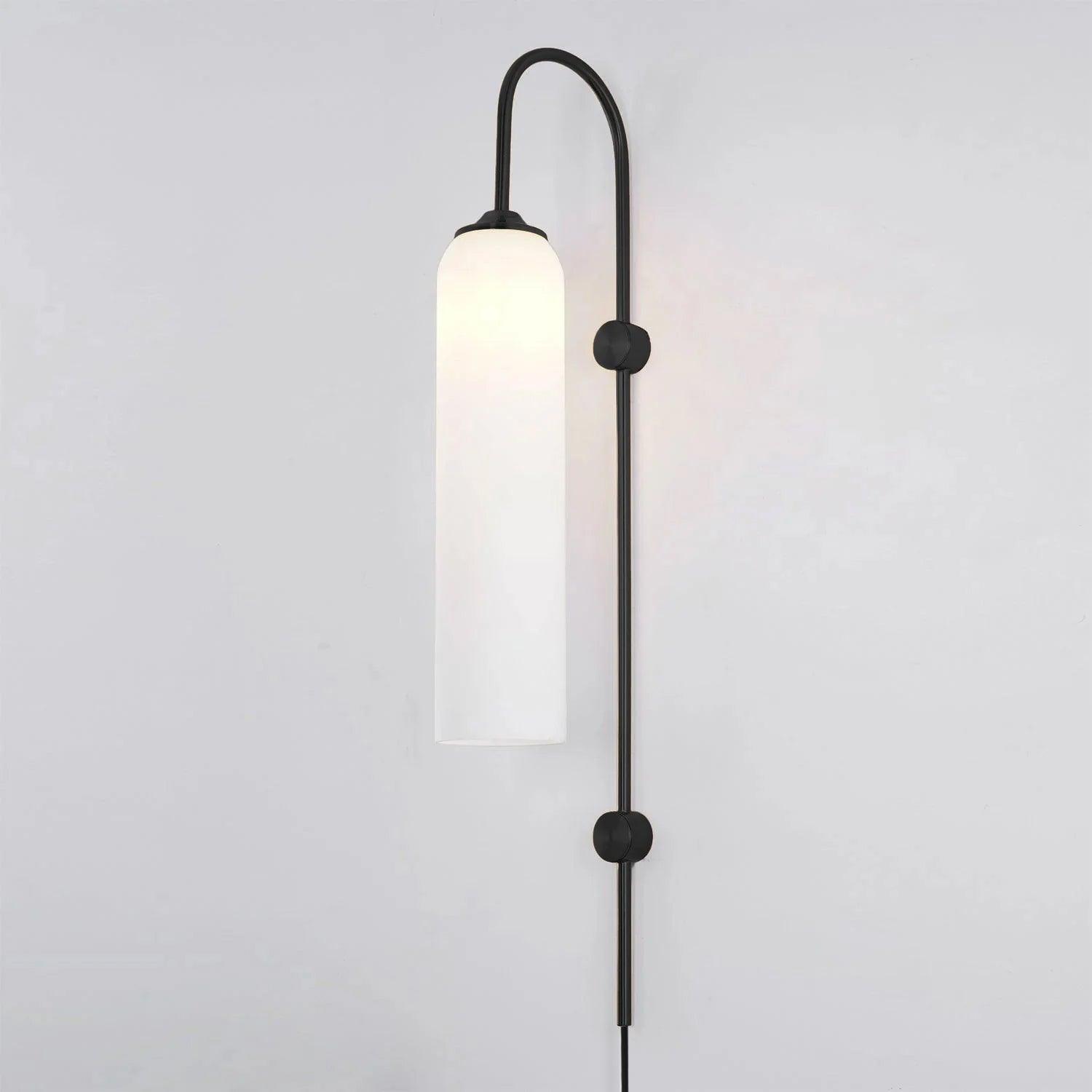 Valentina Modern Glass Plug-In Wall Lamp