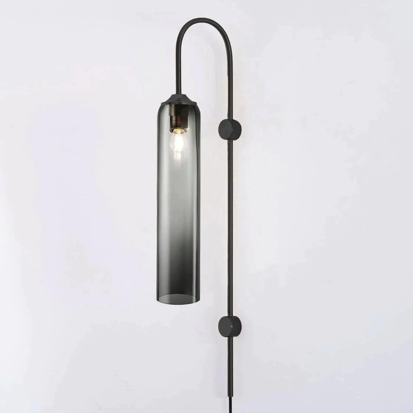 Valentina Modern Glass Plug-In Wall Lamp