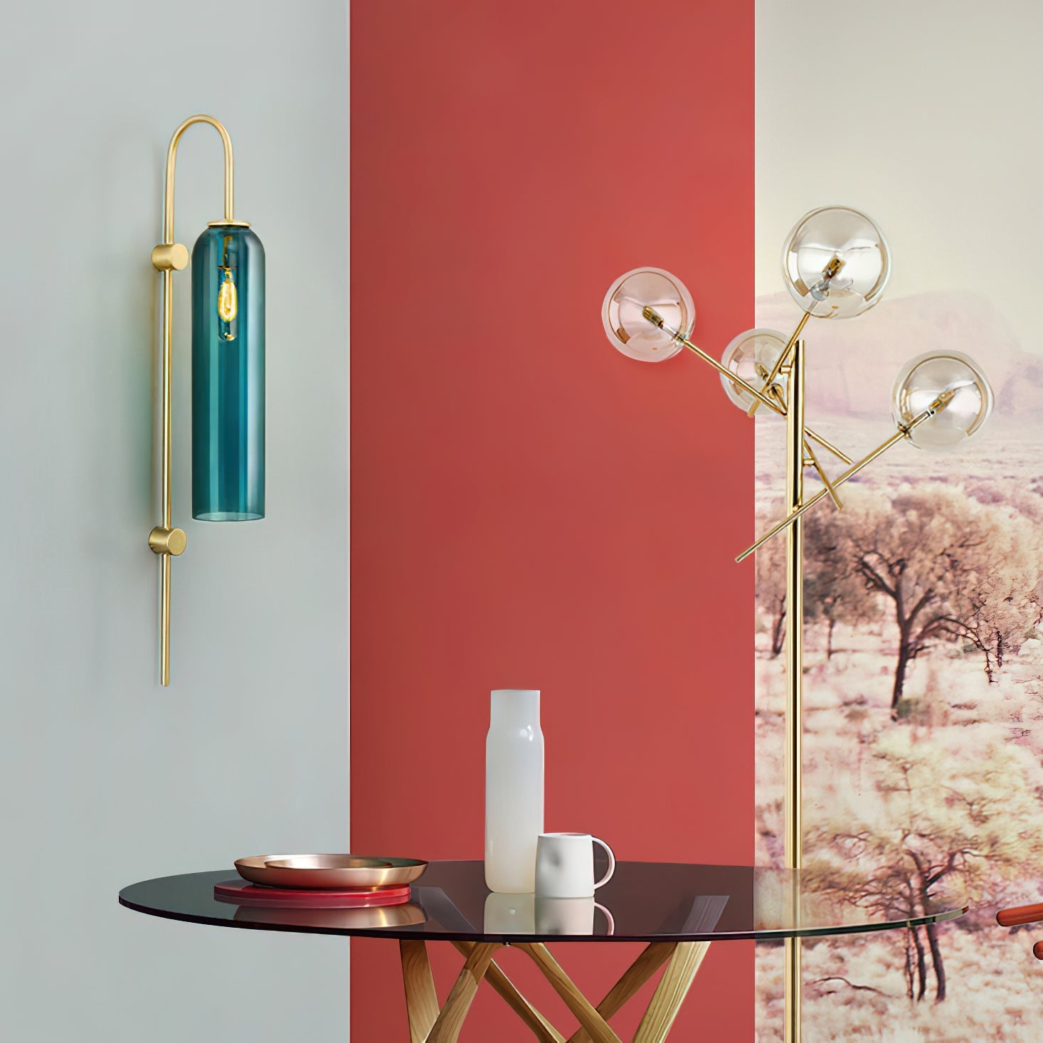 Anoriel Modern Minimalist Glass Wall Lamp - Letslighting