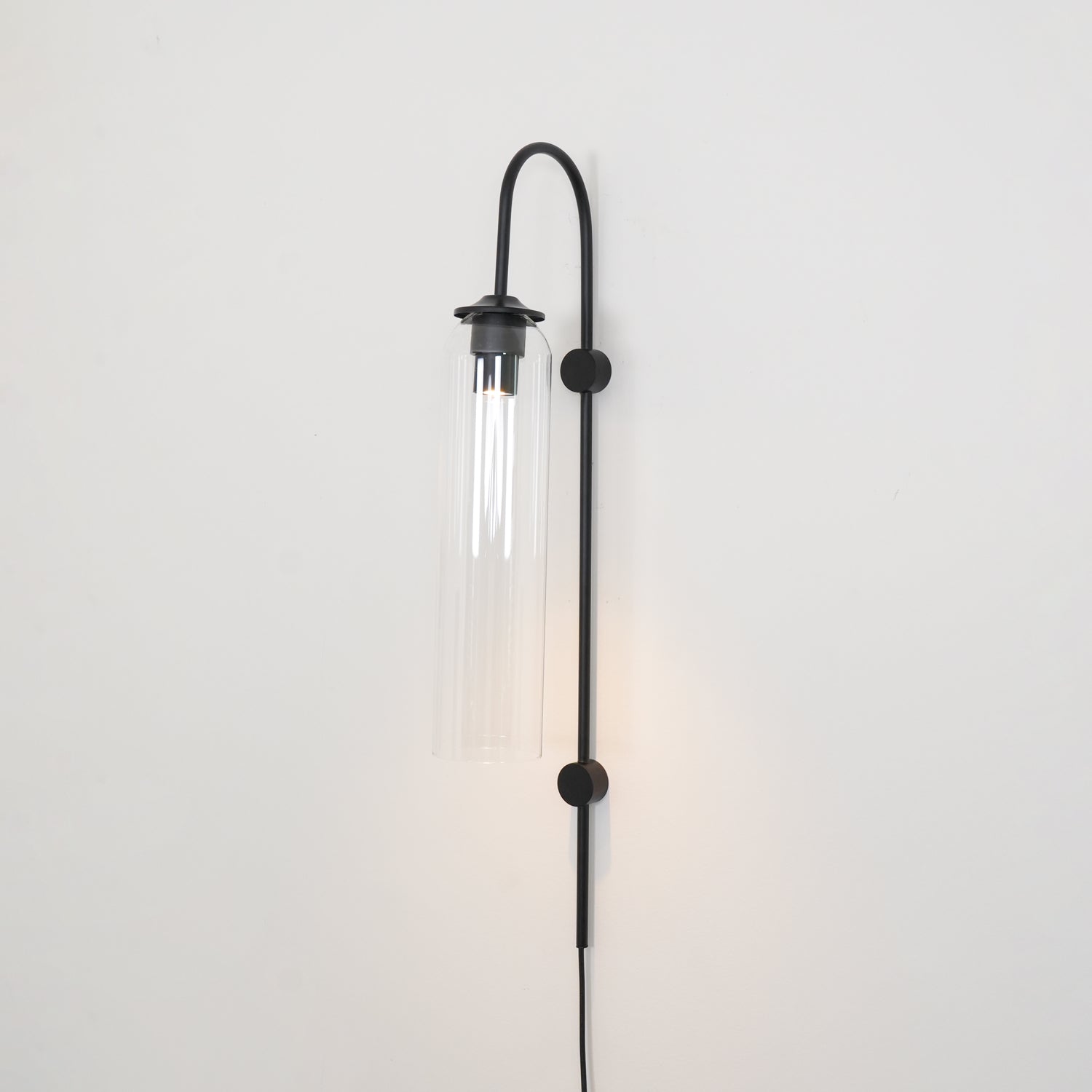 Valentina Modern Glass Plug-In Wall Lamp