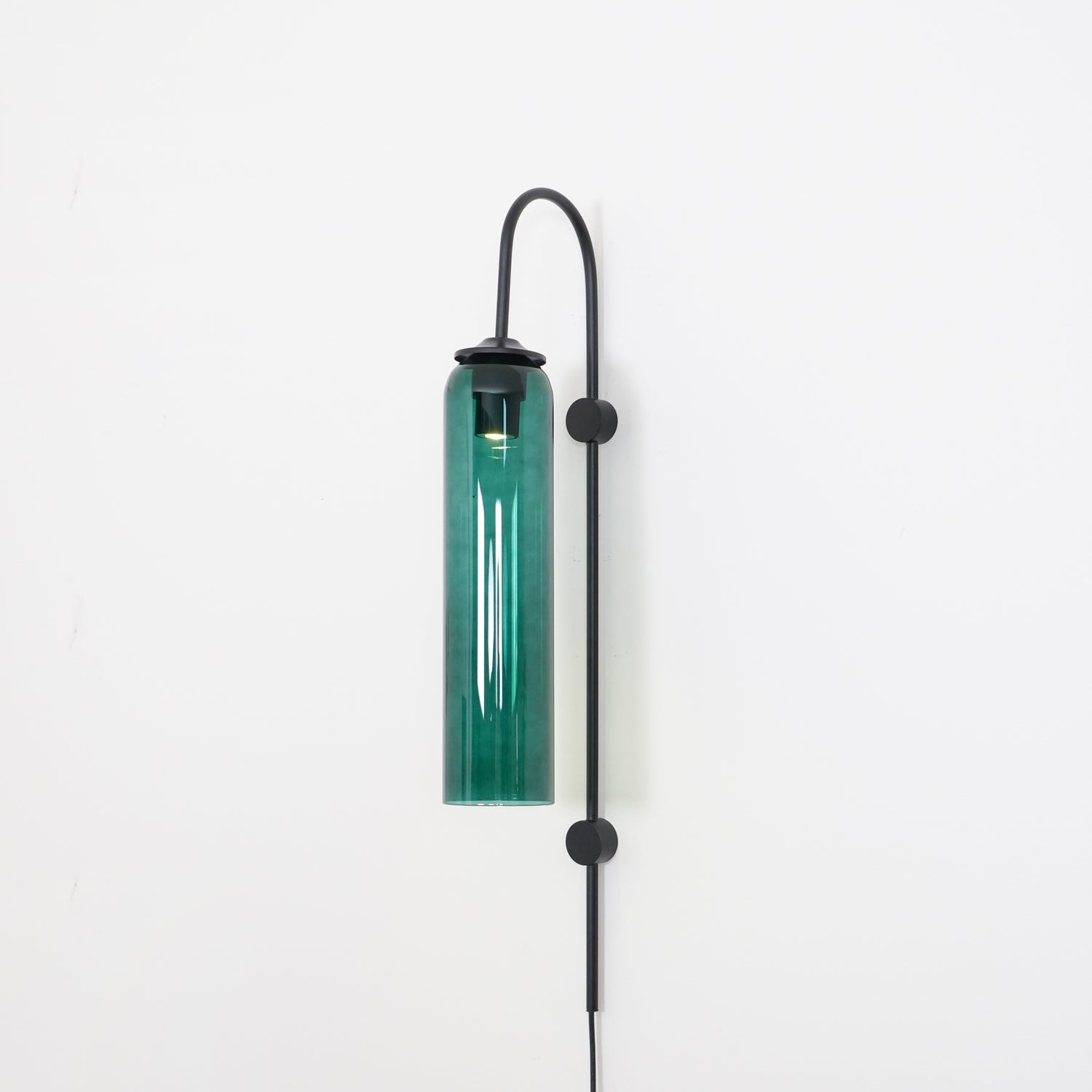Valentina Modern Glass Plug-In Wall Lamp