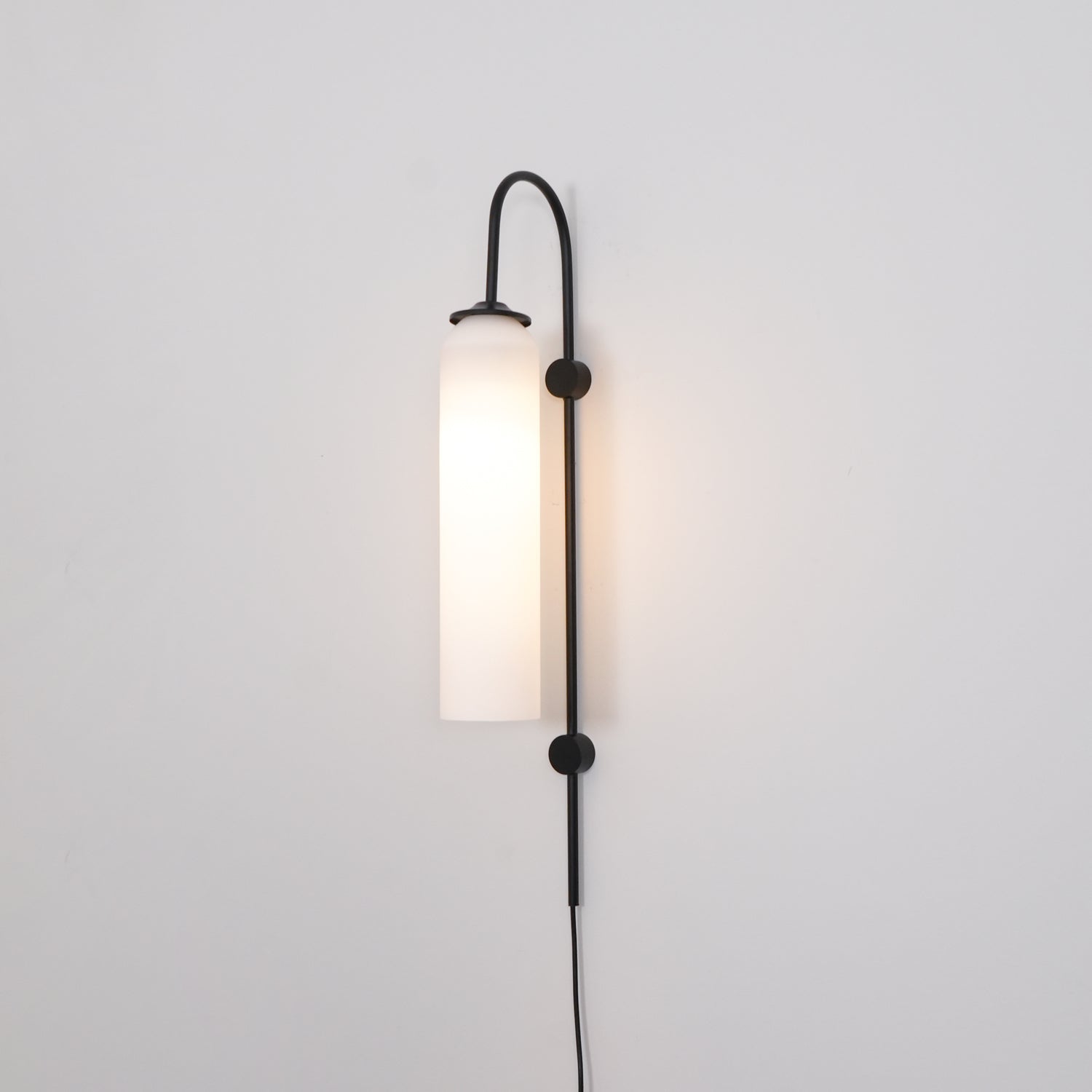 Valentina Modern Glass Plug-In Wall Lamp
