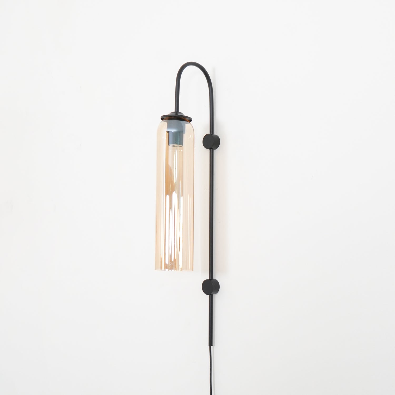 Valentina Modern Glass Plug-In Wall Lamp