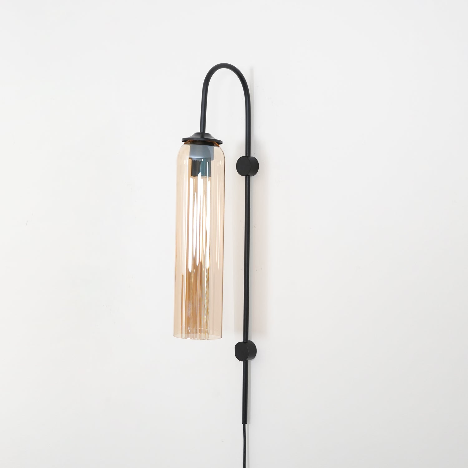 Valentina Modern Glass Plug-In Wall Lamp