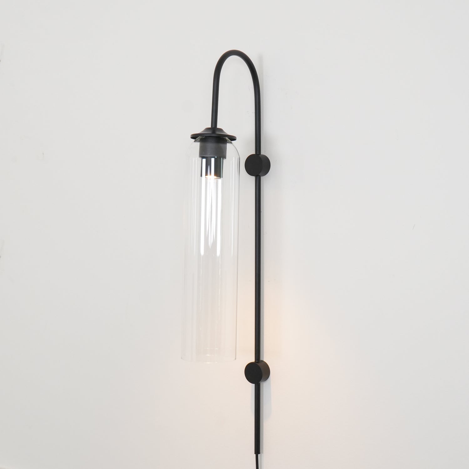Valentina Modern Glass Plug-In Wall Lamp
