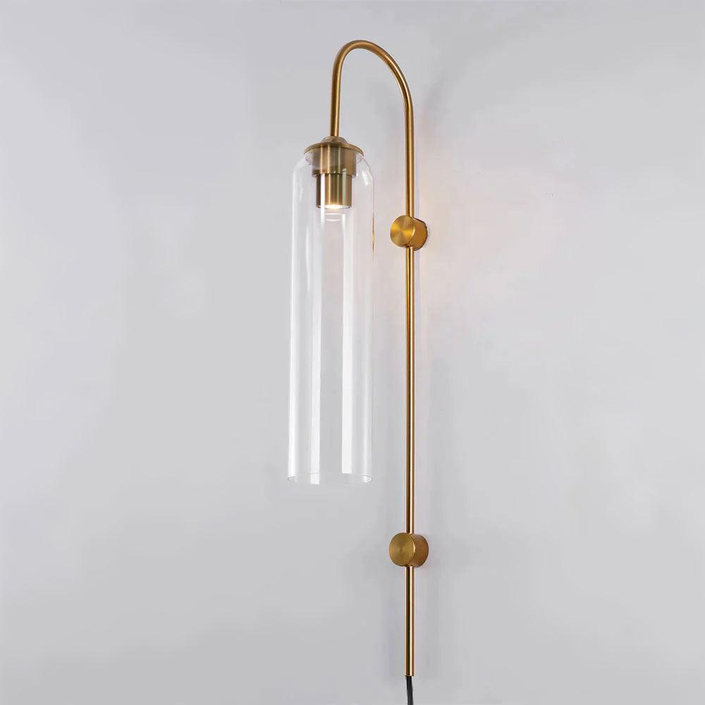 Valentina Modern Glass Plug-In Wall Lamp