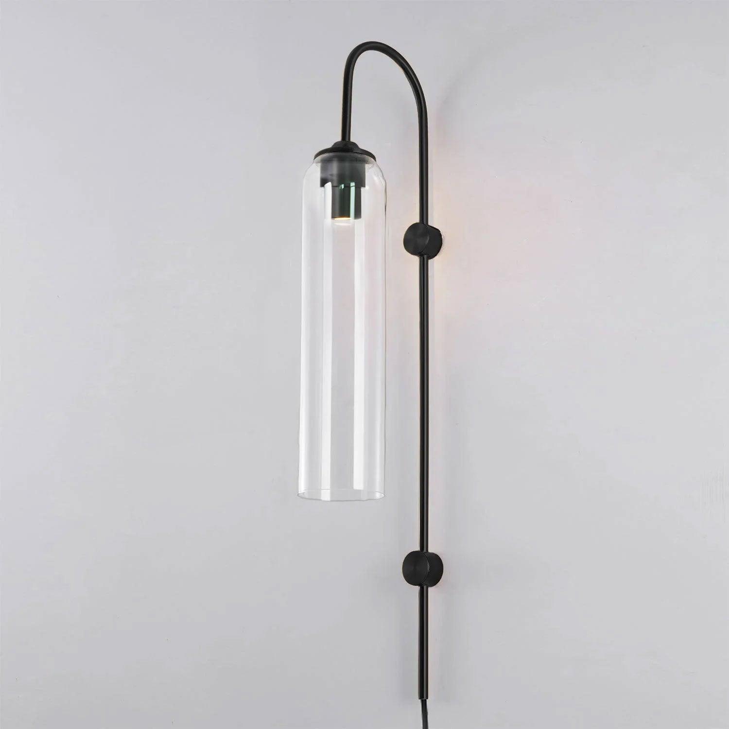 Valentina Modern Glass Plug-In Wall Lamp