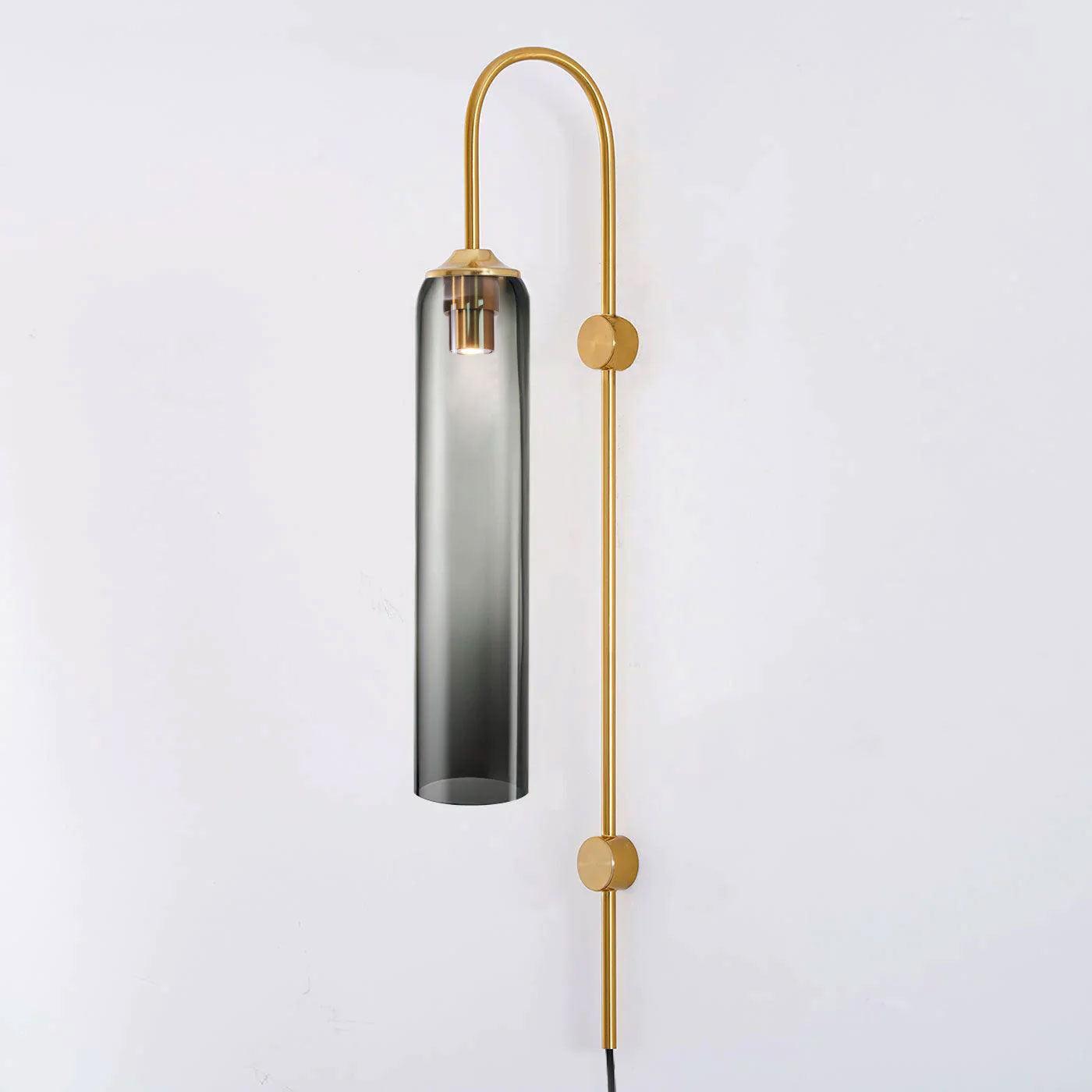 Valentina Modern Glass Plug-In Wall Lamp