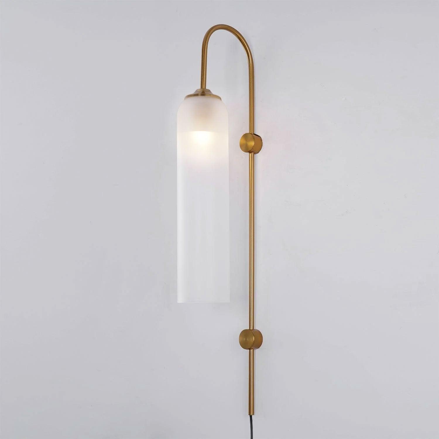 Valentina Modern Glass Plug-In Wall Lamp