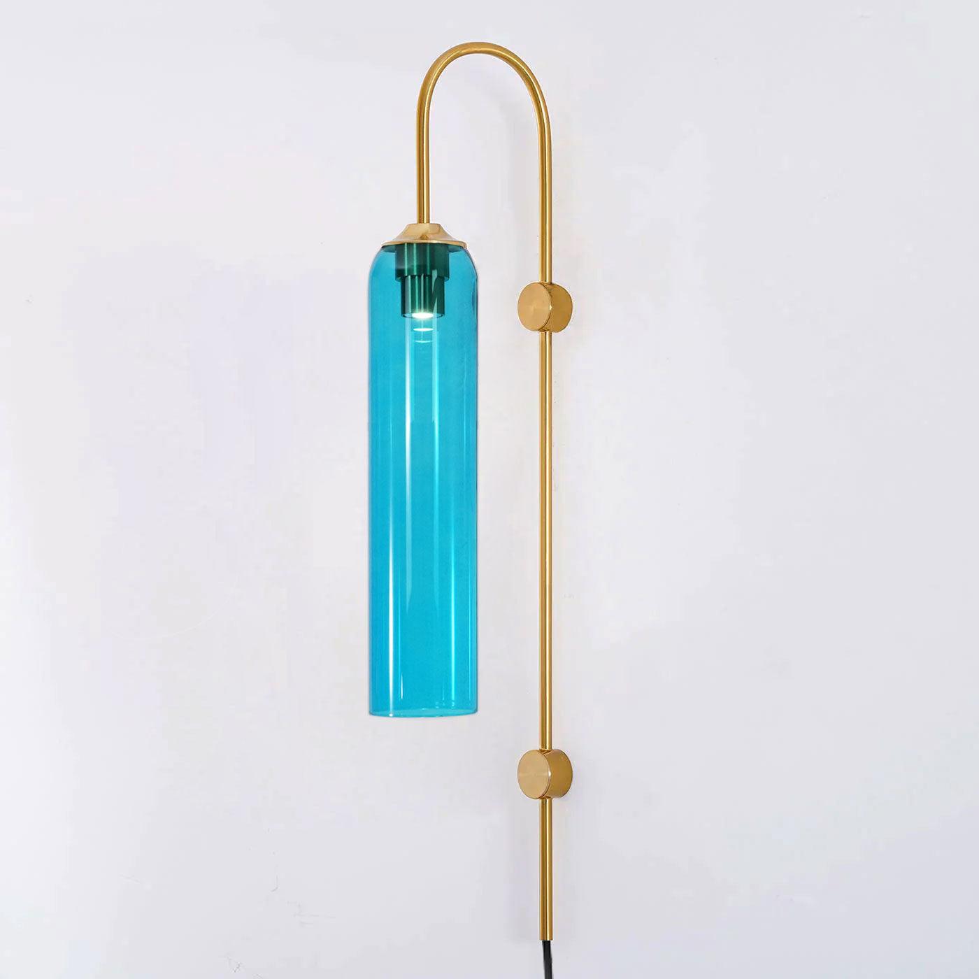 Valentina Modern Glass Plug-In Wall Lamp