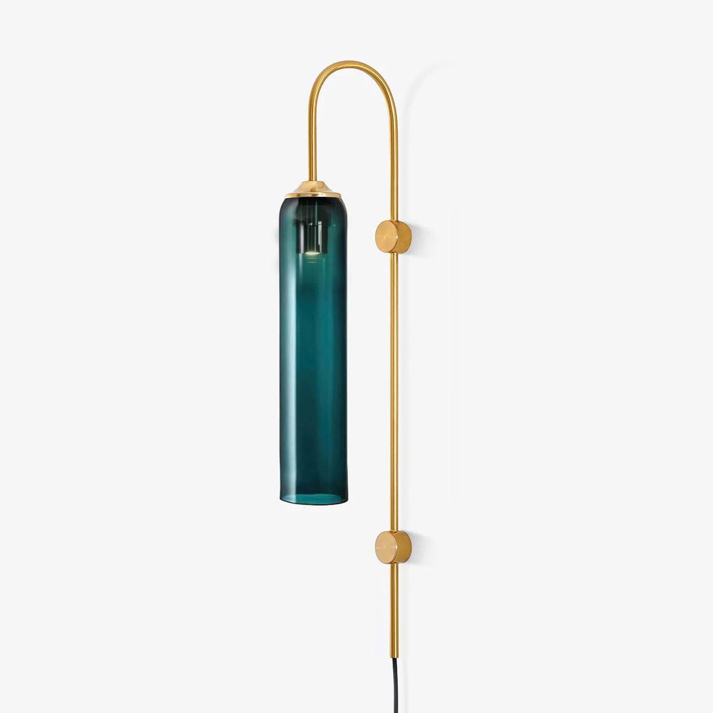 Valentina Modern Glass Plug-In Wall Lamp