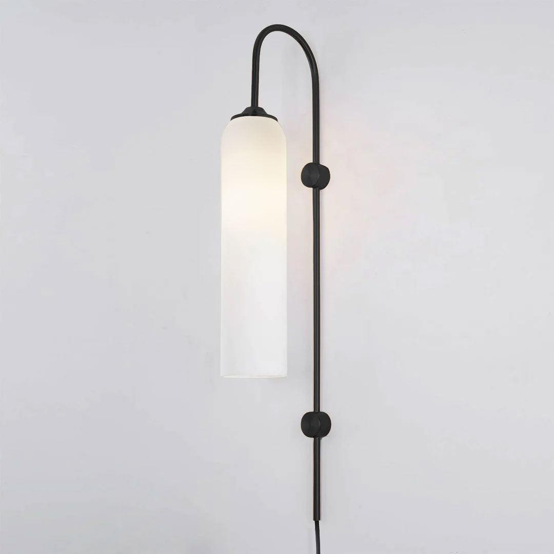Valentina Modern Glass Plug-In Wall Lamp