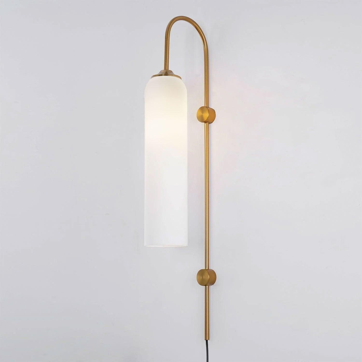 Valentina Modern Glass Plug-In Wall Lamp