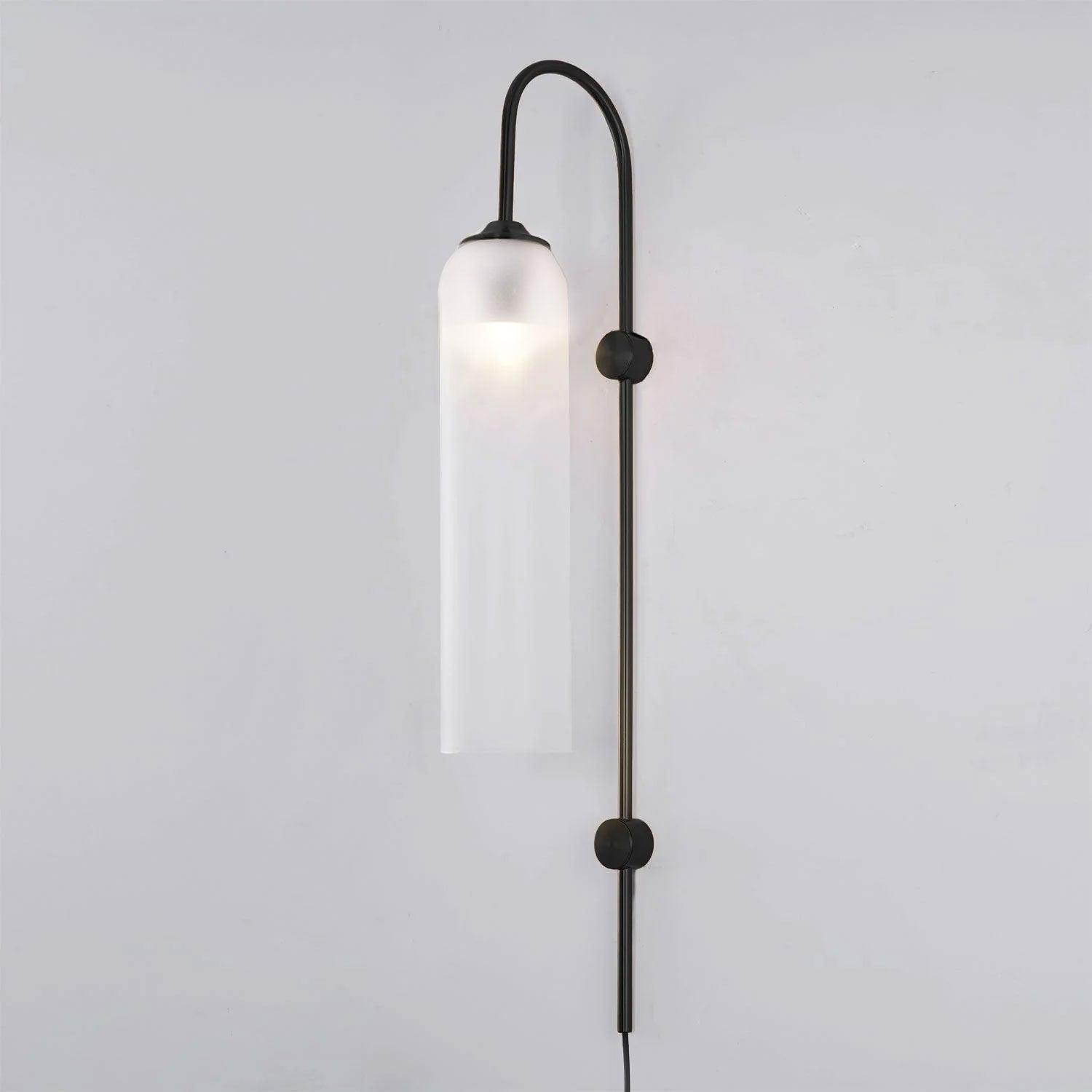 Valentina Modern Glass Plug-In Wall Lamp