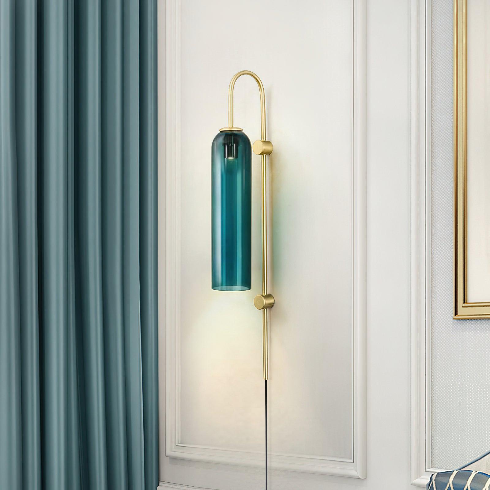 Valentina Modern Glass Plug-In Wall Lamp