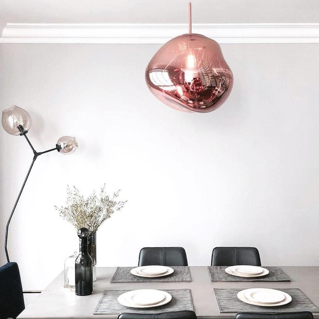 Lustra Pendant Lamp Modern Lava Glass - Letslighting